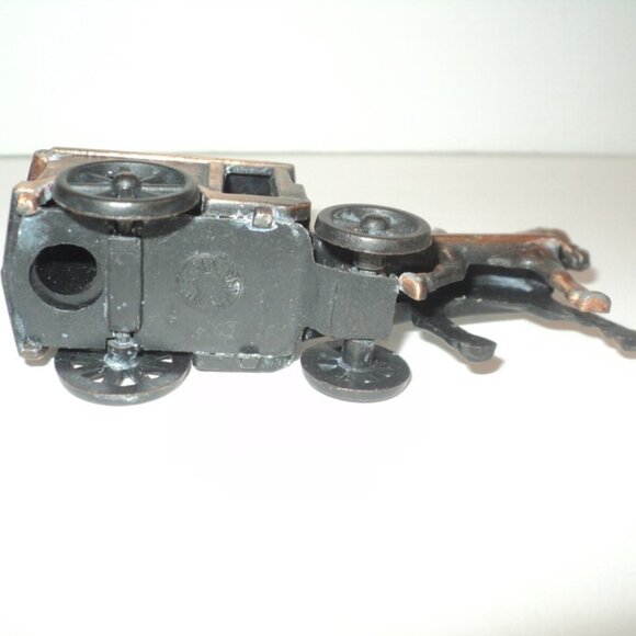 Amish Horse and Buggy Pencil Sharpener Collectible Brass Finish 3.5" L Die-Cast - Picture 5 of 5